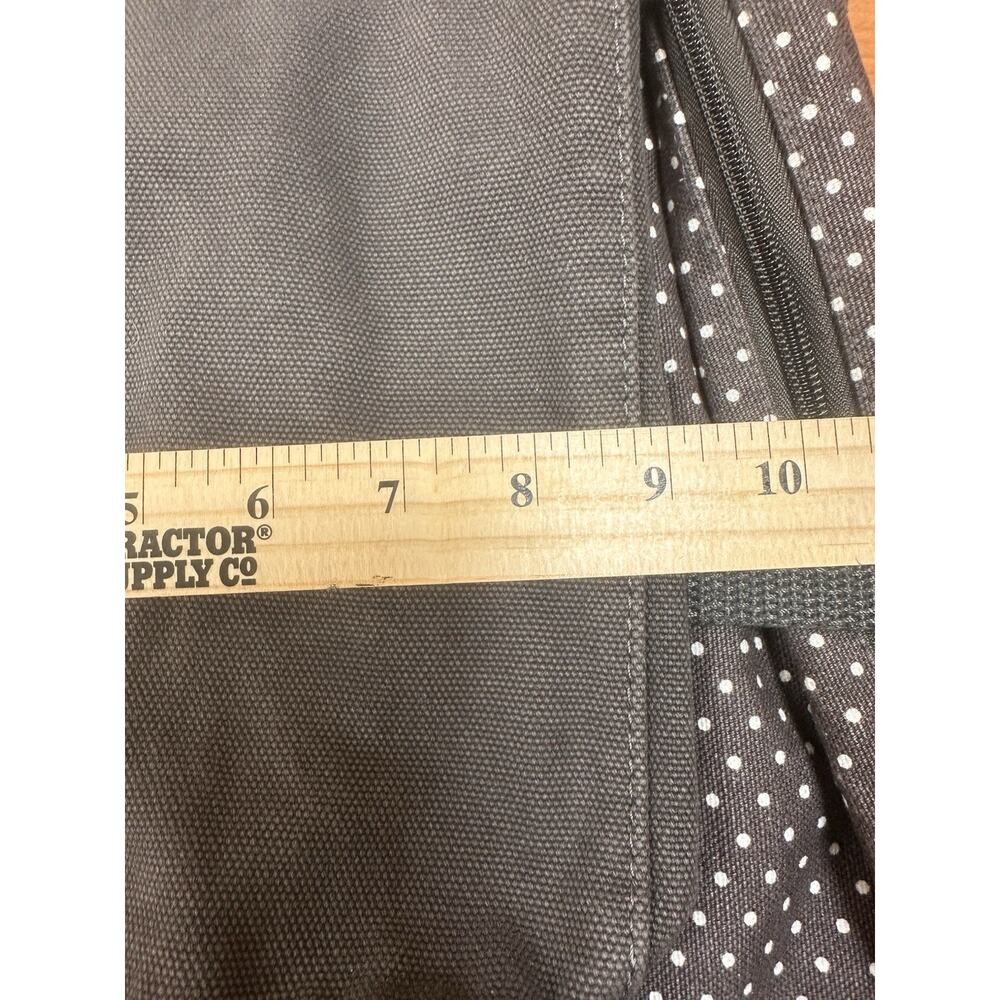 31 Dancing Dots Fold Over Weekender Tote Bag Brown Travel Boho NO LONG STRAP - Picture 7 of 7
